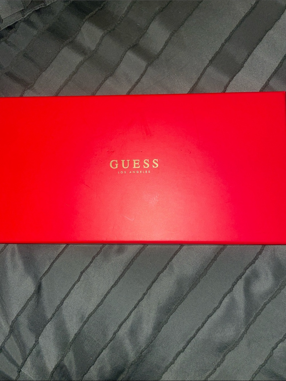 GUESS Red Box with Gold Logo